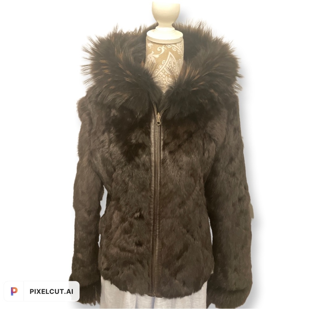 Authentic Fur Jacket Coat Size Small